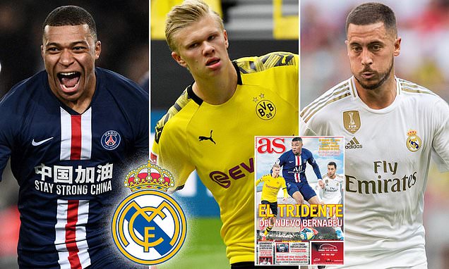 Ba tiền đạo trong mơ của Real: Mbappe-Hazard-Haaland